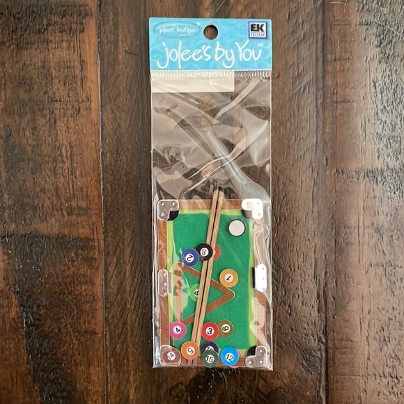 JOLEE’S BY YOU Billiard Pool Table scrapbooking RARE NWT - Picture 1 of 2